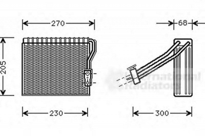 VAN WEZEL 3000v051 -  Испаритель, кондиционер